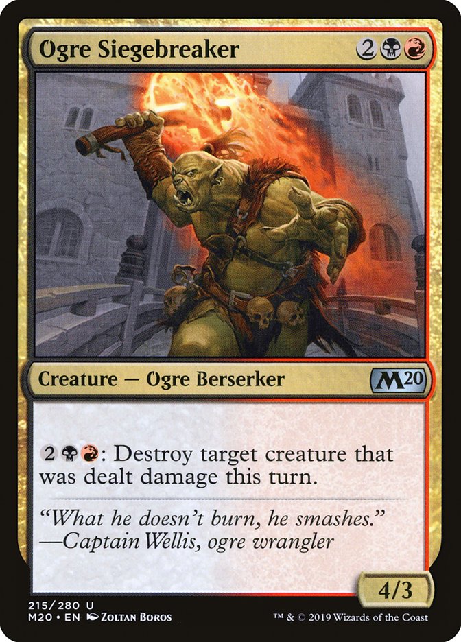 Ogre Siegebreaker [Core Set 2020] | Good Games North