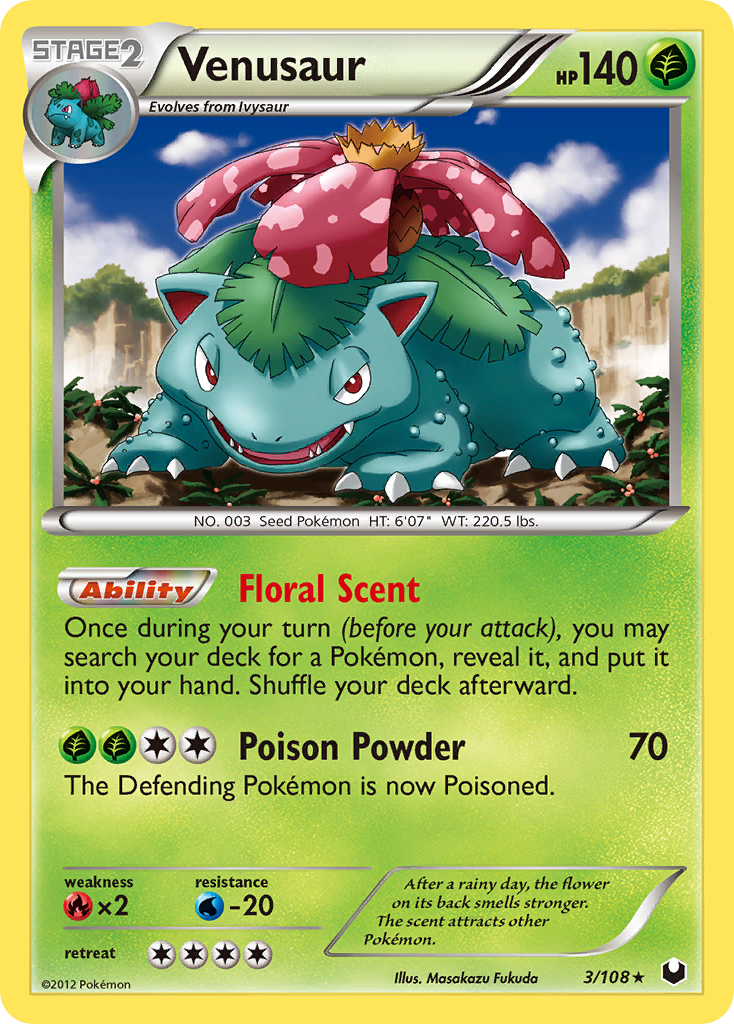 Venusaur (3/108) [Black & White: Dark Explorers] | Good Games North