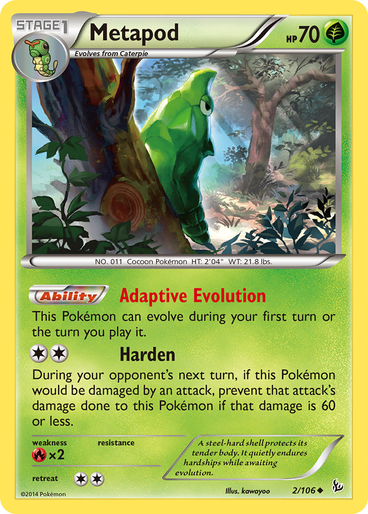 Metapod (2/106) [XY: Flashfire] | Good Games North