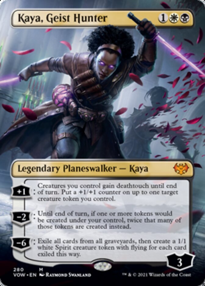 Kaya, Geist Hunter (Borderless) [Innistrad: Crimson Vow] | Good Games North