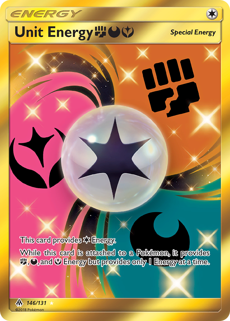 Unit Energy (146/131) (Fighting, Darkness, Fairy) [Sun & Moon: Forbidden Light] | Good Games North