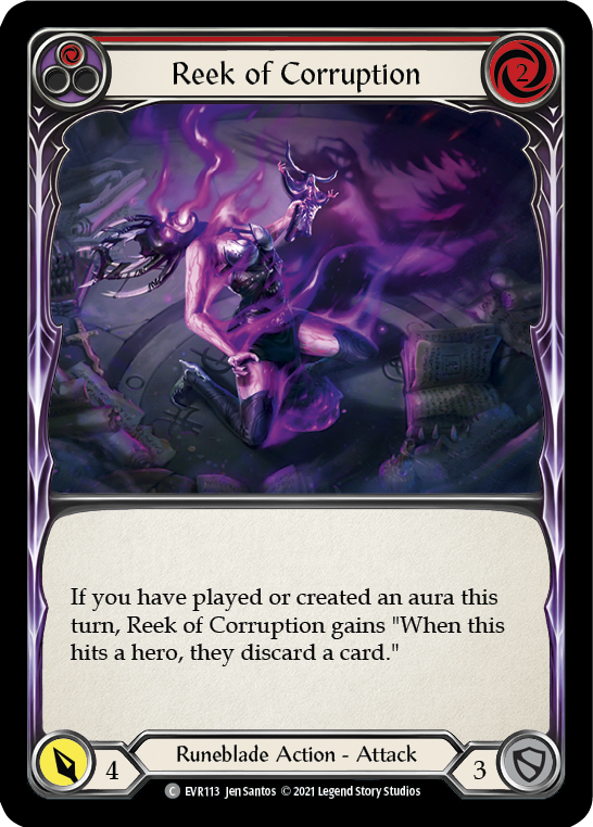 Reek of Corruption (Red) [EVR113] (Everfest)  1st Edition Rainbow Foil | Good Games North