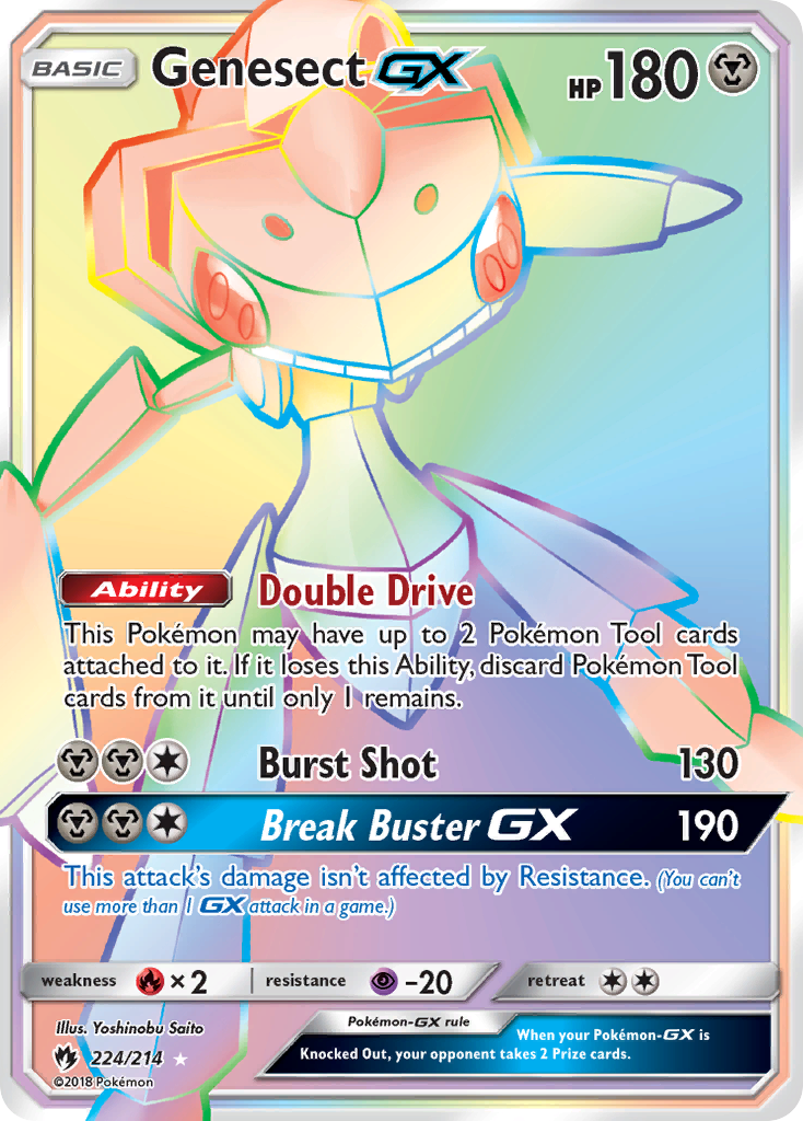 Genesect GX (224/214) [Sun & Moon: Lost Thunder] | Good Games North