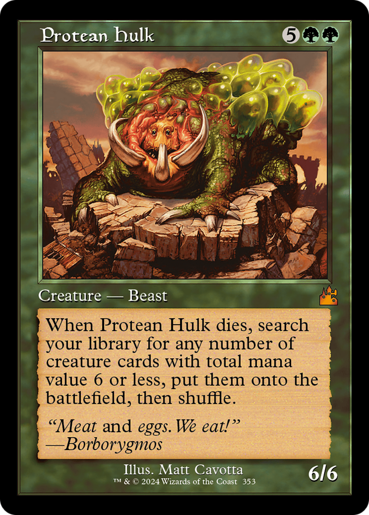 Protean Hulk (Retro Frame) [Ravnica Remastered] | Good Games North