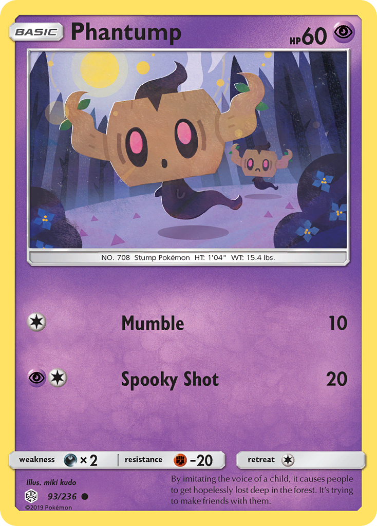 Phantump (93/236) [Sun & Moon: Cosmic Eclipse] | Good Games North