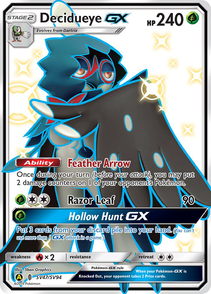 Decidueye GX (SV47/SV94) [Sun & Moon: Hidden Fates - Shiny Vault] | Good Games North