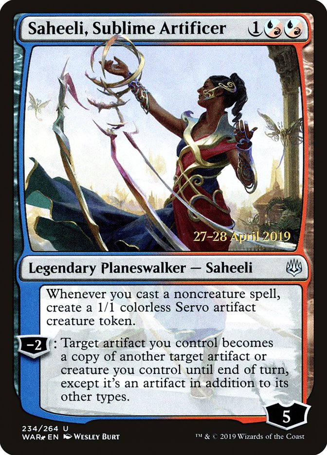 Saheeli, Sublime Artificer  [War of the Spark Prerelease Promos] | Good Games North