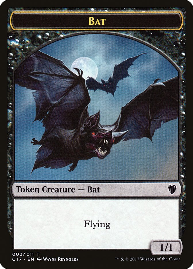Bat // Vampire Double-sided Token [Commander 2017 Tokens] | Good Games North