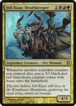 Sek'Kuar, Deathkeeper (Commander 2013) [Commander 2013 Oversized] | Good Games North