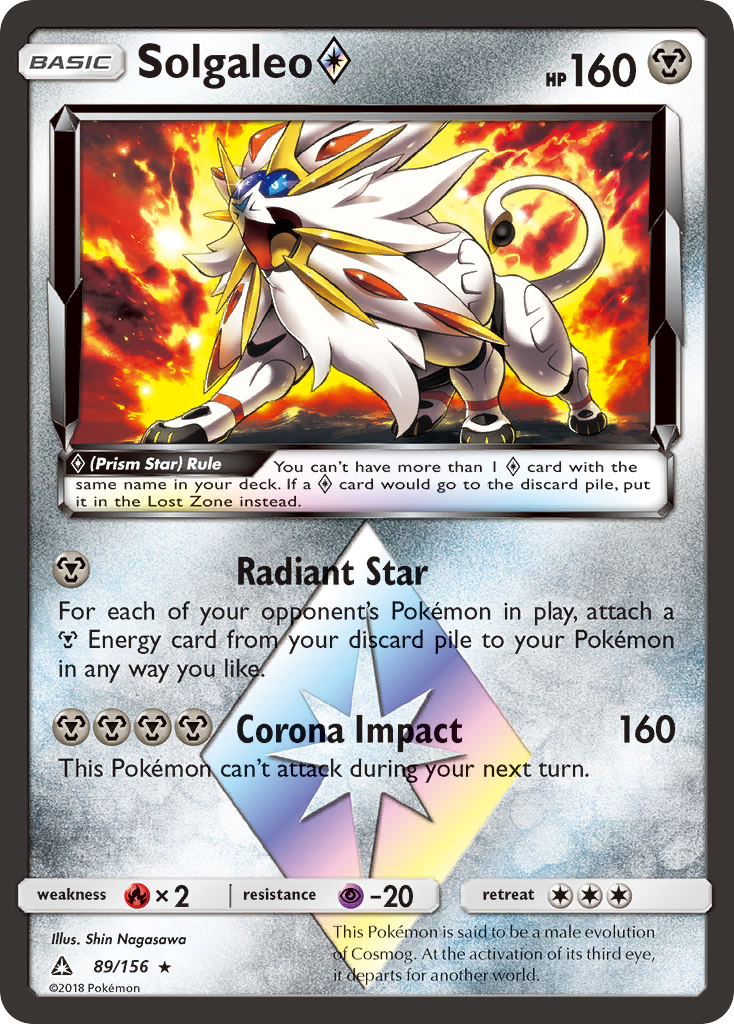Solgaleo (89/156) (Prism Star) [Sun & Moon: Ultra Prism] | Good Games North