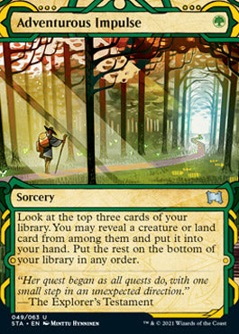 Adventurous Impulse (Etched Foil) [Strixhaven Mystical Archive] | Good Games North