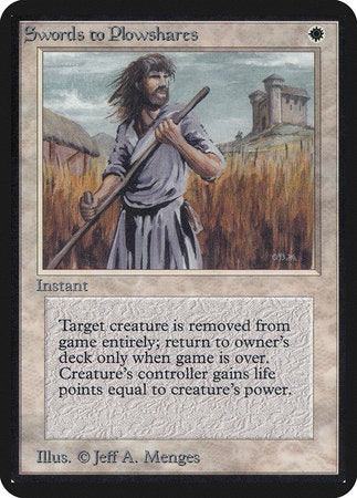 Swords to Plowshares [Limited Edition Alpha] | Good Games North