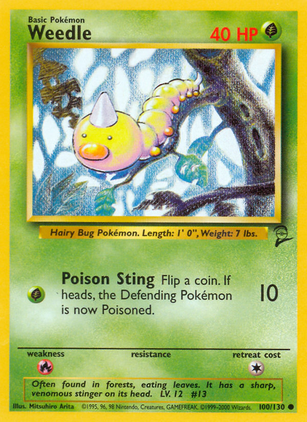 Weedle (100/130) [Base Set 2] | Good Games North