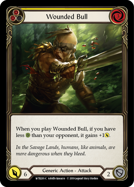 Wounded Bull (Yellow) [WTR201-C] Alpha Print Normal | Good Games North