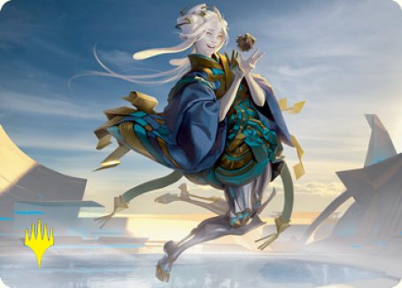 Moonfolk Puzzlemaker Art Card (Gold-Stamped Signature) [Kamigawa: Neon Dynasty Art Series] | Good Games North