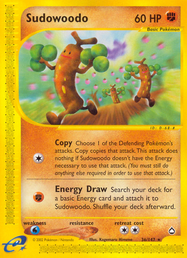 Sudowoodo (36/147) [Aquapolis] | Good Games North