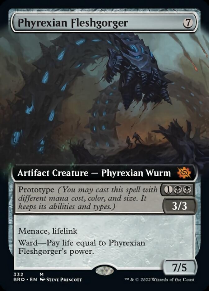 Phyrexian Fleshgorger (Extended Art) [The Brothers' War] | Good Games North