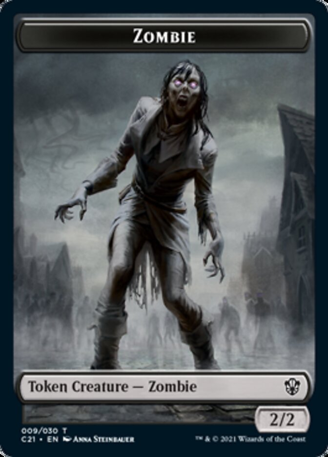 Zombie // Horror Token [Commander 2021 Tokens] | Good Games North
