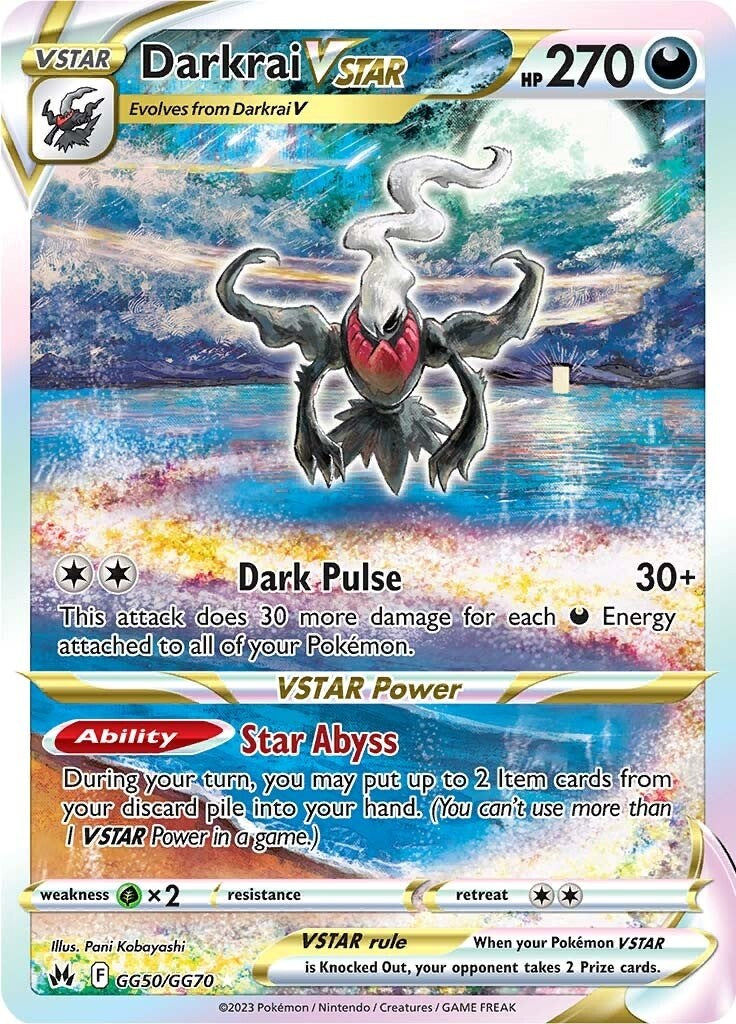 Darkrai VSTAR (GG50/GG70) [Sword & Shield: Crown Zenith] | Good Games North