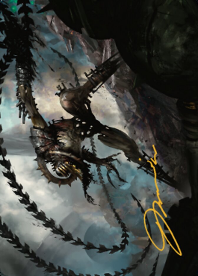 Razorlash Transmogrant Art Card (Gold-Stamped Signature) [The Brothers' War Art Series] | Good Games North