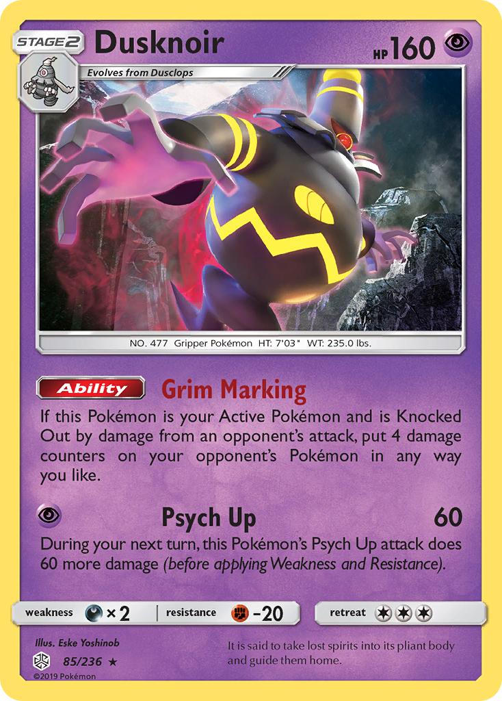 Dusknoir (85/236) [Sun & Moon: Cosmic Eclipse] | Good Games North