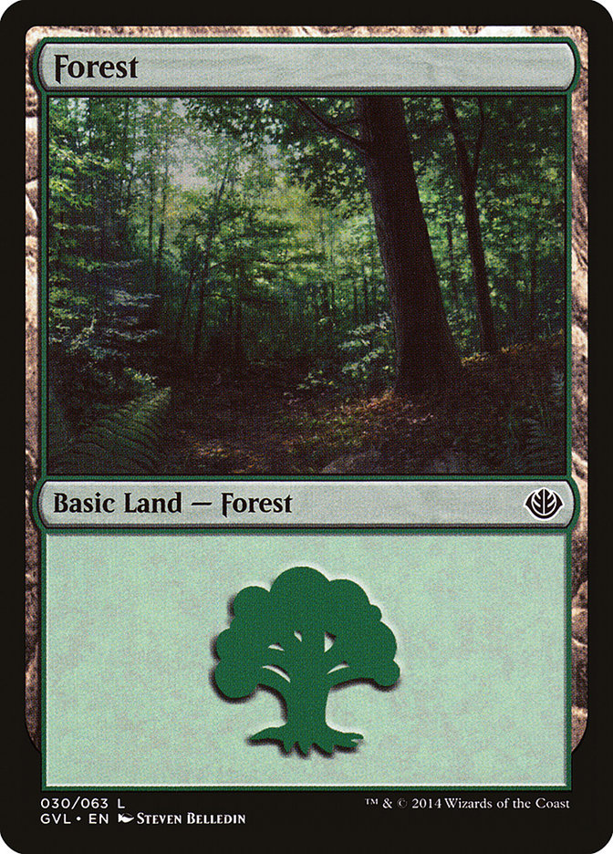 Forest (30) (Garruk vs. Liliana) [Duel Decks Anthology] | Good Games North