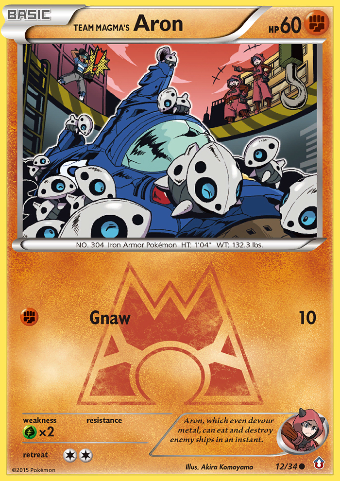 Team Magma's Aron (12/34) [XY: Double Crisis] | Good Games North