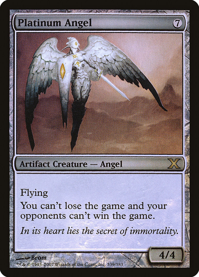 Platinum Angel (Premium Foil) [Tenth Edition] | Good Games North