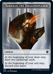 Sarkhan, the Dragonspeaker // Sarkhan, the Dragonspeaker Double-Sided Token [Starter Commander Decks] | Good Games North