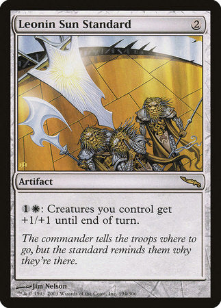 Leonin Sun Standard [Mirrodin] | Good Games North