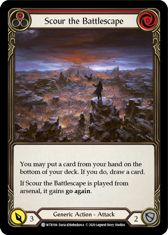 Scour the Battlescape (Red) [U-WTR194] (Welcome to Rathe Unlimited)  Unlimited Normal | Good Games North