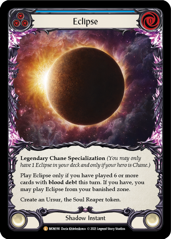 Eclipse [MON190-CF] 1st Edition Cold Foil | Good Games North