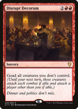 Disrupt Decorum [Commander 2017] | Good Games North