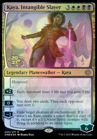 Kaya, Intangible Slayer [Phyrexia: All Will Be One Prerelease Promos] | Good Games North