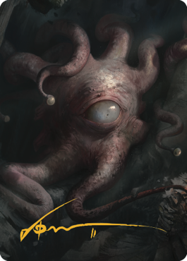 Consuming Aberration Art Card (Gold-Stamped Signature) [Commander Legends: Battle for Baldur's Gate Art Series] | Good Games North
