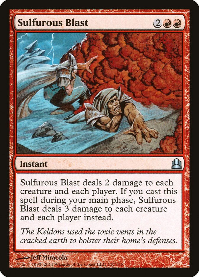 Sulfurous Blast [Commander 2011] | Good Games North