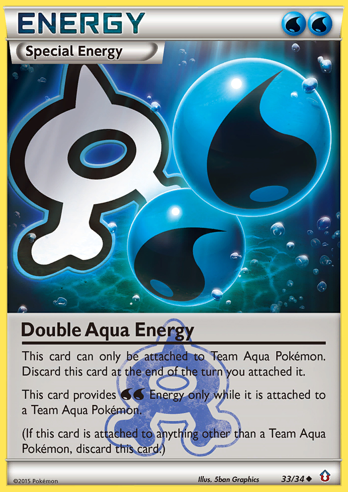 Double Aqua Energy (33/34) [XY: Double Crisis] | Good Games North