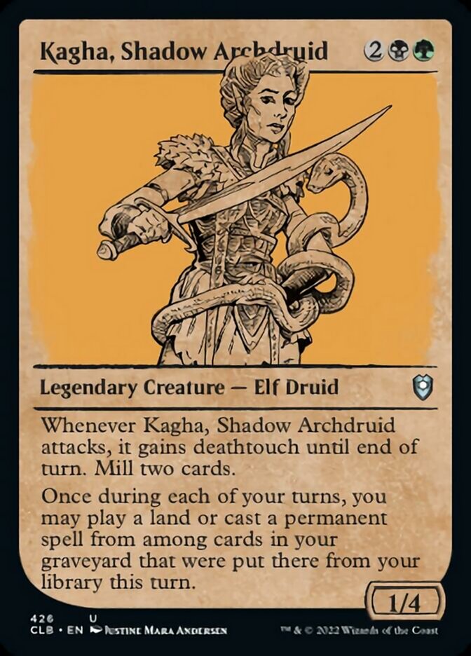 Kagha, Shadow Archdruid (Showcase) [Commander Legends: Battle for Baldur's Gate] | Good Games North