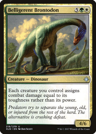 Belligerent Brontodon [Ixalan] | Good Games North