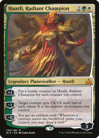Huatli, Radiant Champion [Rivals of Ixalan] | Good Games North