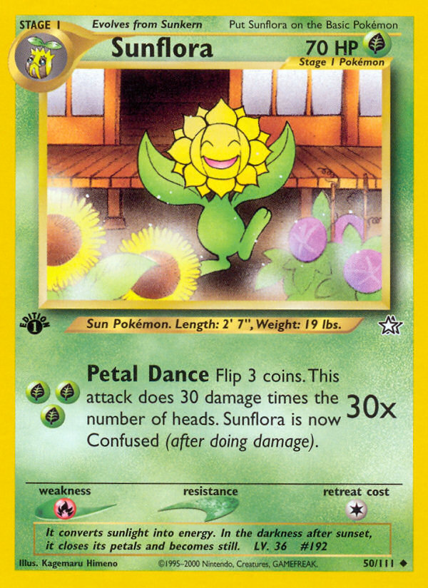 Sunflora (50/111) [Neo Genesis 1st Edition] | Good Games North