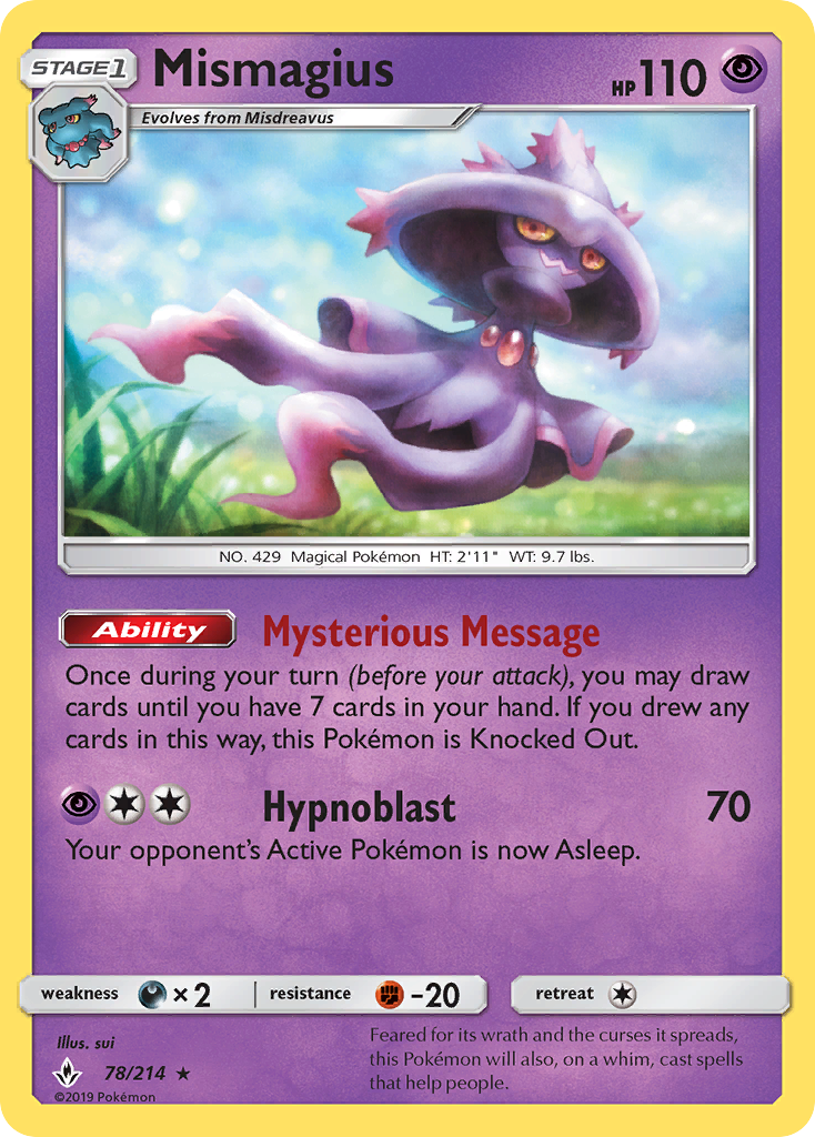 Mismagius (78/214) [Sun & Moon: Unbroken Bonds] | Good Games North