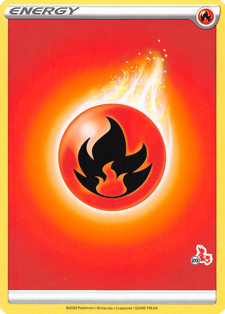 Fire Energy (Cinderace Stamp #20) [Battle Academy 2022] | Good Games North