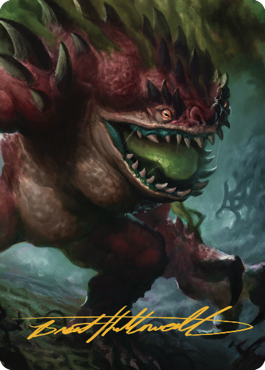 Hezrou Art Card (Gold-Stamped Signature) [Commander Legends: Battle for Baldur's Gate Art Series] | Good Games North