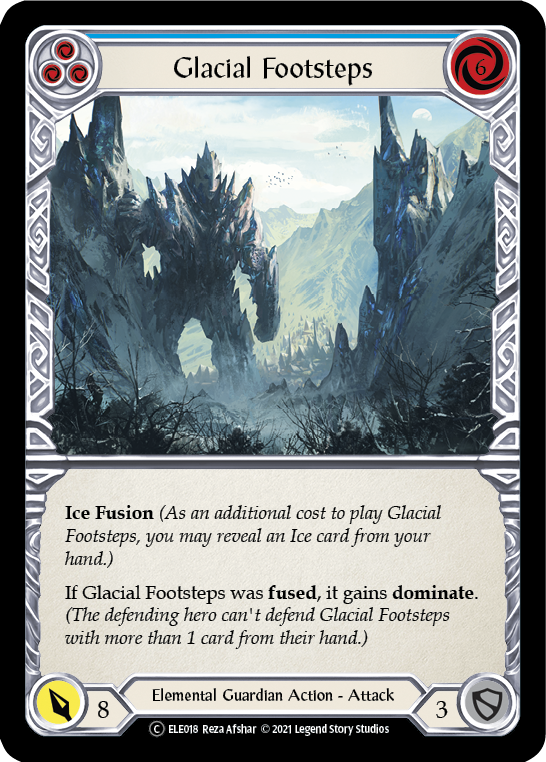 Glacial Footsteps (Blue) [U-ELE018] Unlimited Rainbow Foil | Good Games North