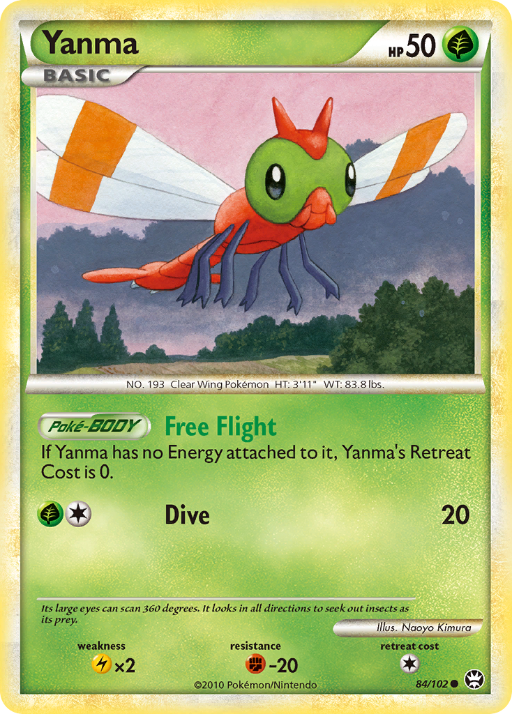 Yanma (84/102) [HeartGold & SoulSilver: Triumphant] | Good Games North