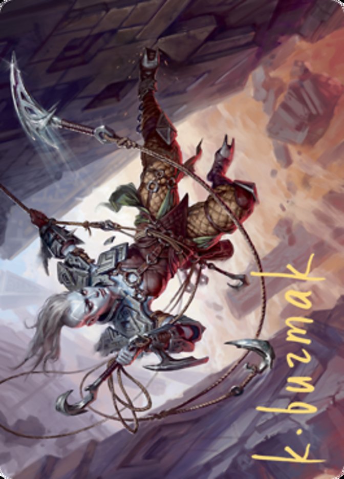 Akiri, Fearless Voyager Art Card (Gold-Stamped Signature) [Zendikar Rising Art Series] | Good Games North