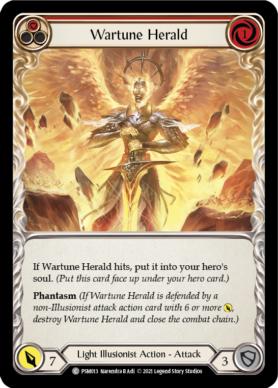 Wartune Herald (Red) [PSM013] (Monarch Prism Blitz Deck) | Good Games North