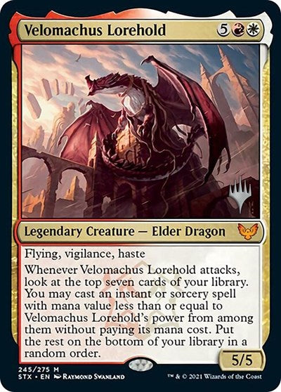 Velomachus Lorehold (Promo Pack) [Strixhaven: School of Mages Promos] | Good Games North