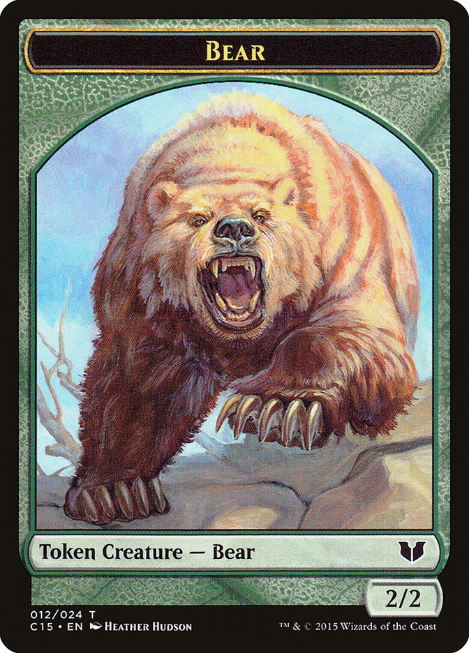 Bear // Spider Double-Sided Token [Commander 2015 Tokens] | Good Games North